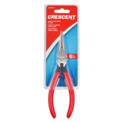 Crescent® 10336CVNN - 6-5/8" Box Joint Straight Jaws Dipped Handle Electrical Knurled Needle Nose Pliers -Crescent Sales 2024 10336cvnn 2 1