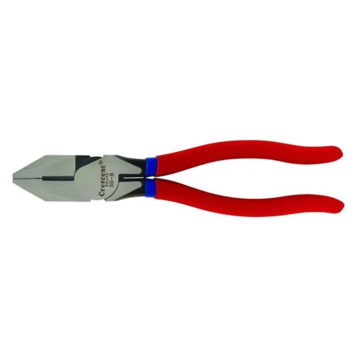 Crescent® - 8-5/16" Multi-Material Handle Flat Grip/Cut Jaws Old Linemans Pliers -Crescent Sales 2024 508cvn