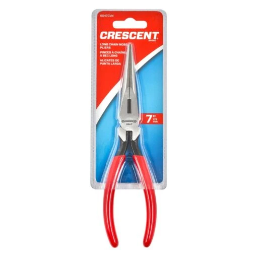 Crescent® - 6-5/8" Box Joint Straight Jaws Multi-Material Handle Spring Loaded Cutting Needle Nose Pliers -Crescent Sales 2024 6546cvsmln 2