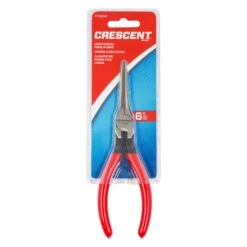 Crescent® - 6-1/2" Box Joint Straight Jaws Dipped Handle Needle Nose Pliers -Crescent Sales 2024 7776cvnn 2