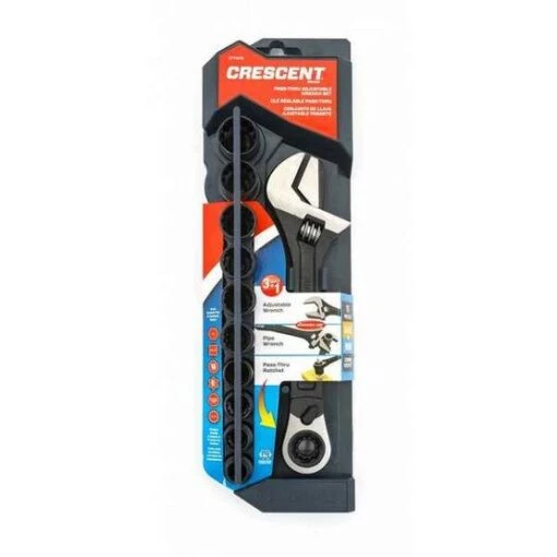 Crescent CPTAW8 X6 – Pass-Thru Adjustable Wrench Set W/ Sockets -Crescent Sales 2024 CT CPTAW8 002