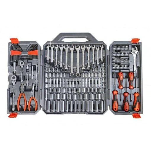 Crescent CTK180 180 Piece 1/4" And 3/8" Drive 6 Point SAE/Metric Professional Tool Set -Crescent Sales 2024 CT CTK180 000