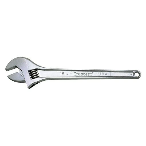 Crescent® - SAE Chrome Plain Handle Adjustable Wrench (Made In The USA) -Crescent Sales 2024 ac124 1