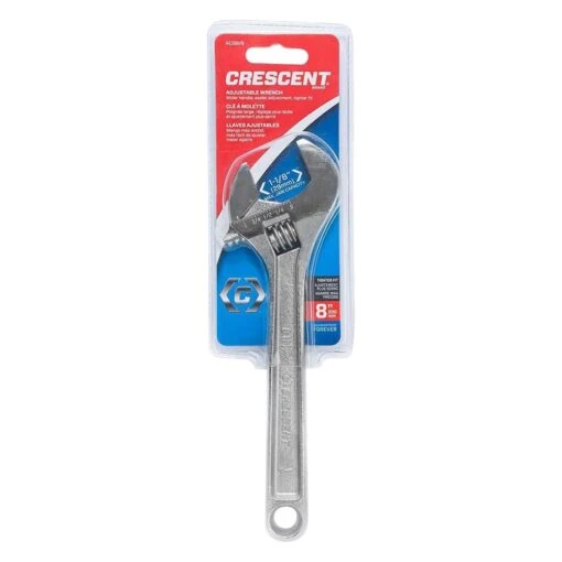 Crescent® AC28VS - 1-1/8" X 8" OAL Satin Plain Handle Adjustable Wrench -Crescent Sales 2024 ac28vs 4