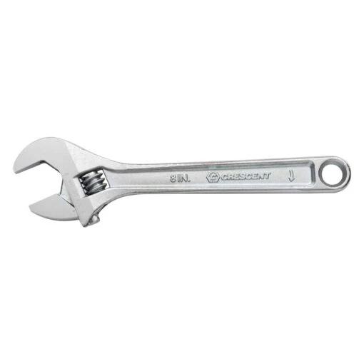 Crescent® AC28VS - 1-1/8" X 8" OAL Satin Plain Handle Adjustable Wrench -Crescent Sales 2024 ac28vs