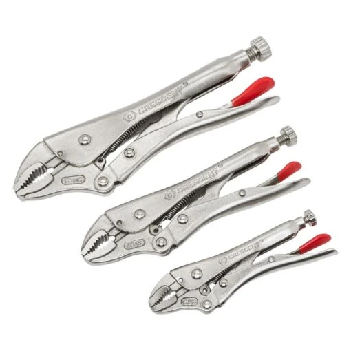 Crescent® - 3-piece 5" To 10" Metal Handle Curved Jaws Locking Pliers Set -Crescent Sales 2024 clp3setn 2