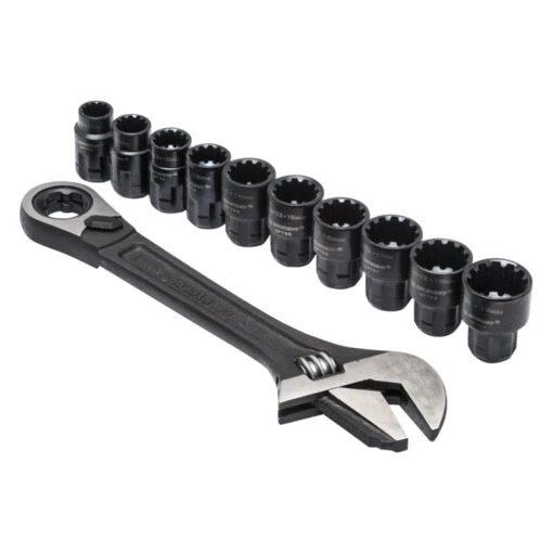 Crescent® - X6™ Pass-Thru™ Drive Spline SAE/Metric Standard Socket Set With Adjustable Wrench 11 Pieces -Crescent Sales 2024 cptaw8 2