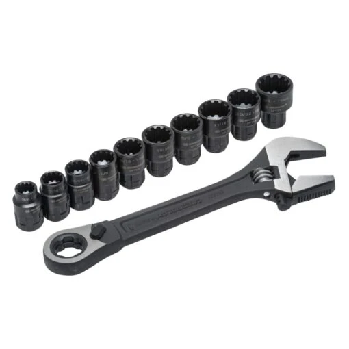 Crescent® - X6™ Pass-Thru™ Drive Spline SAE/Metric Standard Socket Set With Adjustable Wrench 11 Pieces -Crescent Sales 2024 cptaw8