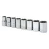 Crescent® - 1/2" Drive 12-Point Metric Standard Socket Set 8 Pieces -Crescent Sales 2024 csas1n