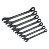 Crescent® - X6™ 7-piece 5/16" To 11/16" Spline Angled Head Ratcheting Open End Black Oxide Combination Wrench Set -Crescent Sales 2024 cx6rws7