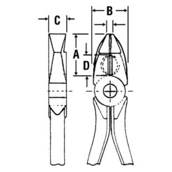 Crescent® - ProSeries™ 8" Multi-Material Handle Combination Jaws Spring Loaded Compound Action Linemans Pliers -Crescent Sales 2024 ps20509c 3