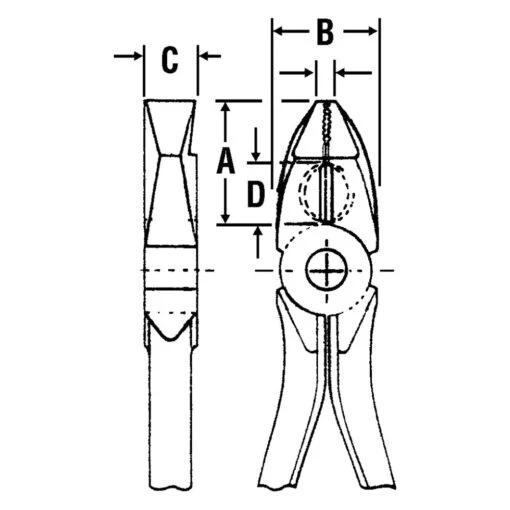 Crescent® - ProSeries™ 8" Multi-Material Handle Combination Jaws Spring Loaded Compound Action Linemans Pliers -Crescent Sales 2024 ps20509c 3